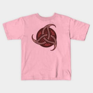 Trinity Knot - Crimson Kids T-Shirt